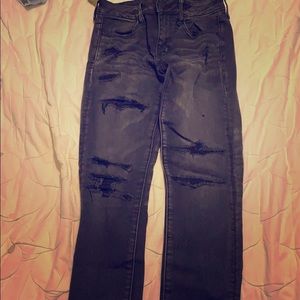 Black American eagle skinny jeans